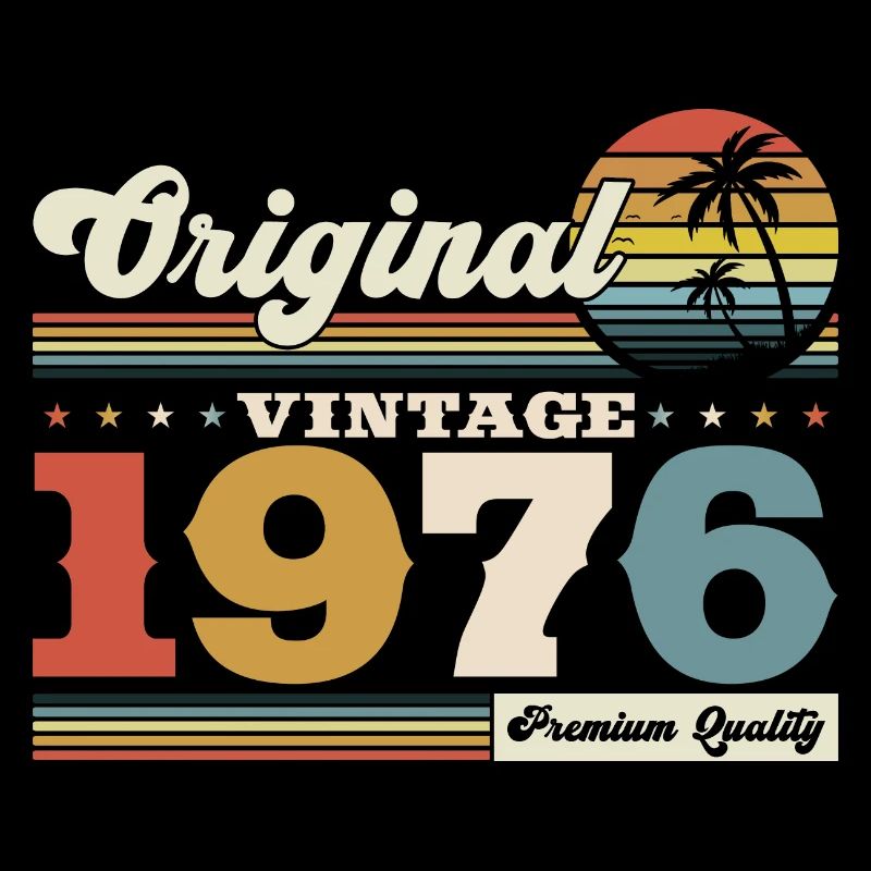 Original 1976 Millésime 1976 48e anniversaire 1976