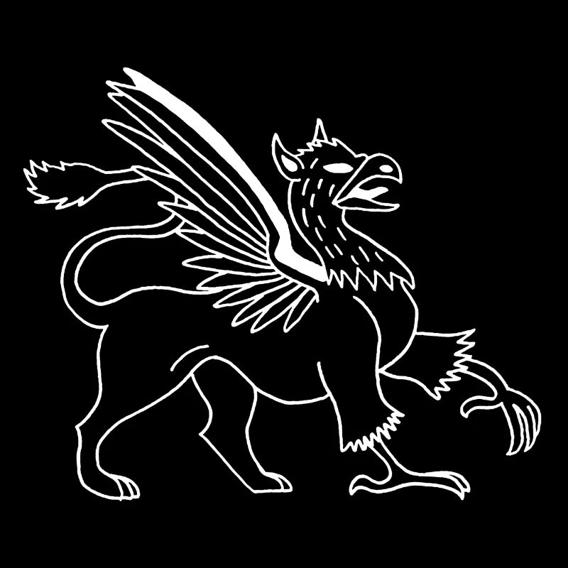 Fabelhaftes Tier, der weiße Greif