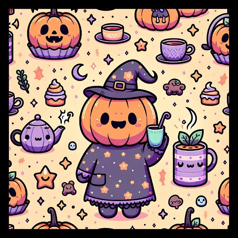 Funny Halloween Pumpkin Pattern