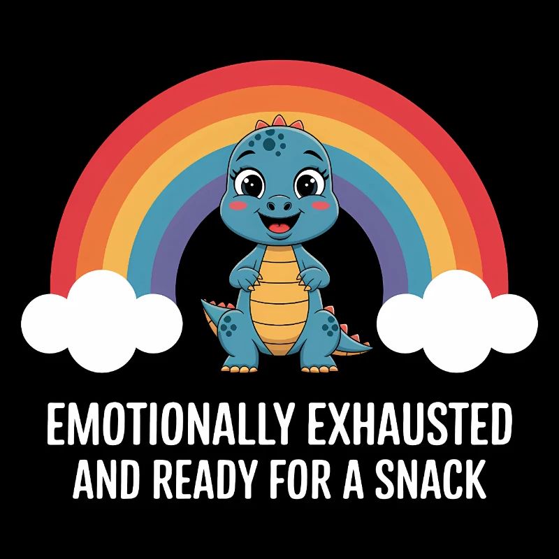 Emotionaler Dinosaurier Regenbogen Snack