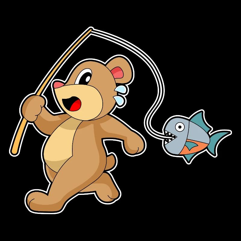 Pêche au poisson pêcheur à l’ours