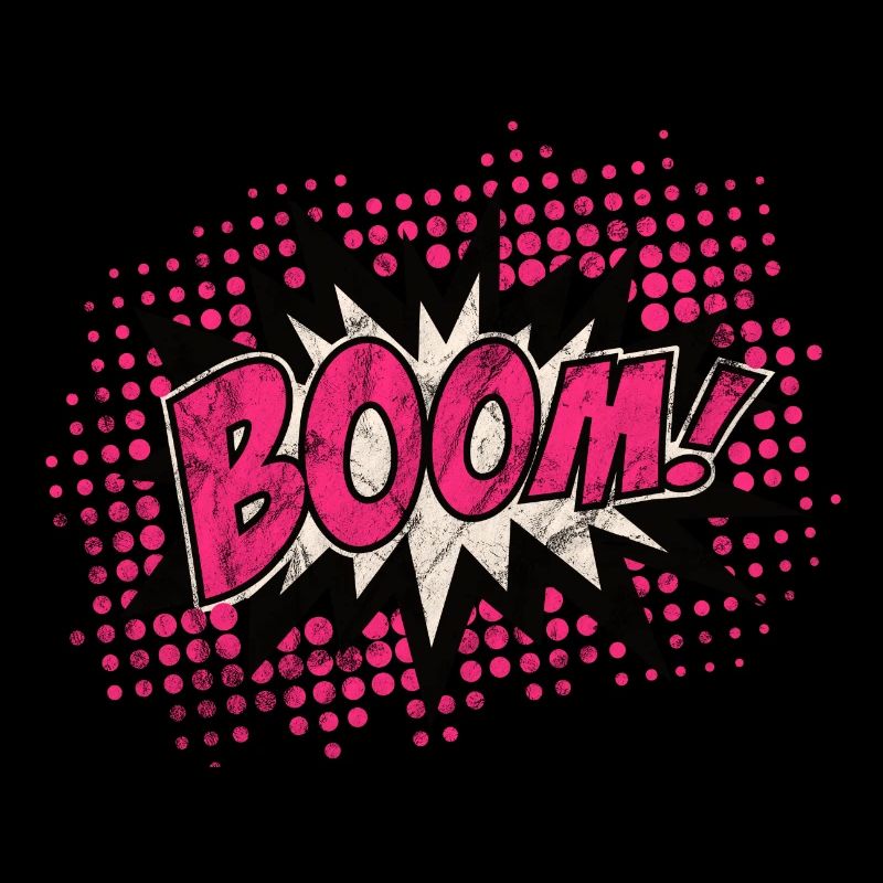 Vintage Comic Boom Explosion