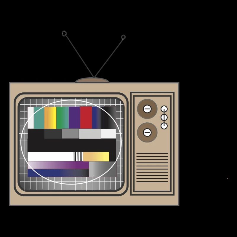 Retro TV Testbild Muster