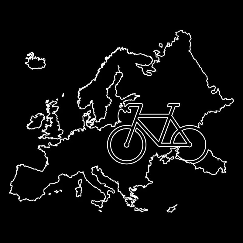 Plan de la route cyclable européenne