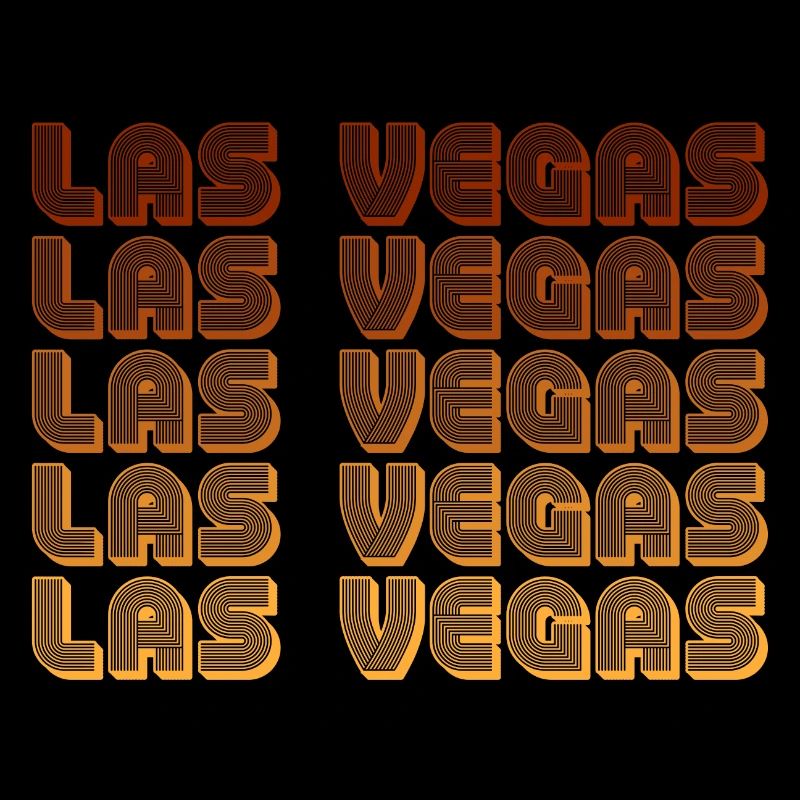 Las Vegas Retro Gradient Grid