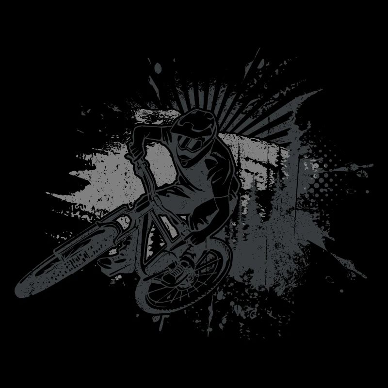 Art éclaboussé de Grunge BMX Rider