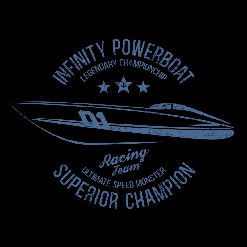 POWERBOAT BOOTE MOTORBOOTE BOOT GESCHENKE SHIRTS