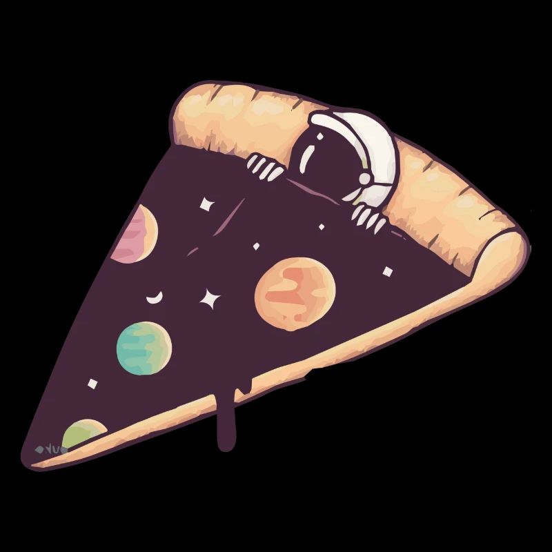 pizza astronaute