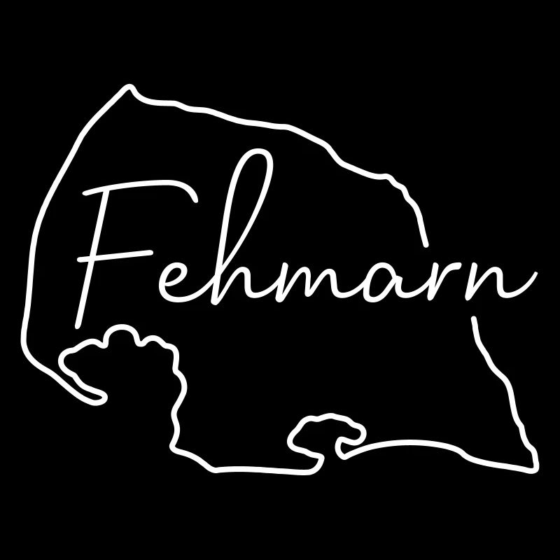 Fehmarn | Map line art minimalism