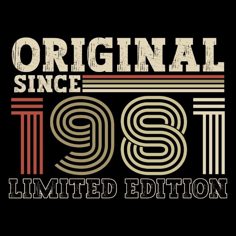 Original since 1981 vintage birthday gift