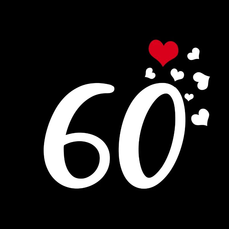 60e anniversaire coeurs 60