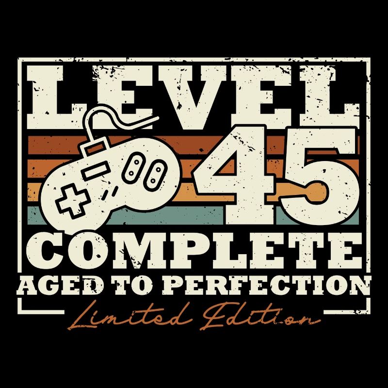 45 Birthday Level 45 Complete 45 Years Gift