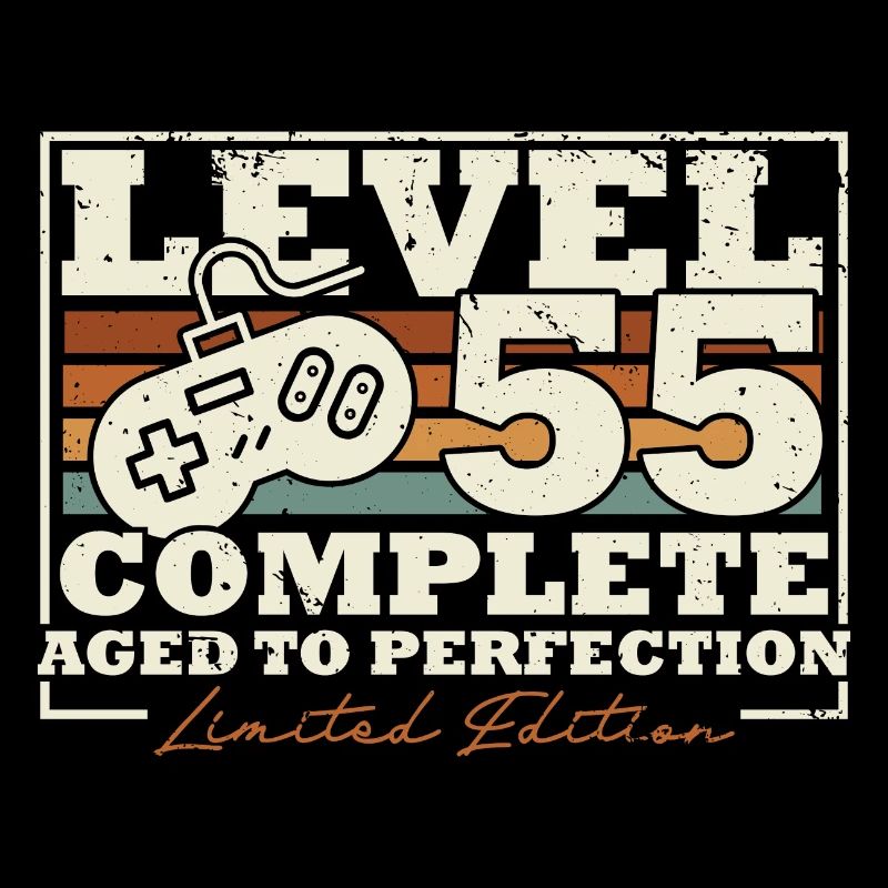 55 Geburtstag Level 55 Complete 55 Jahre Geschenk