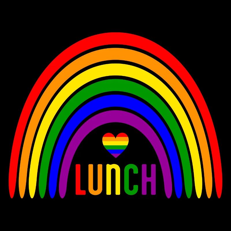 LGBTQ-Regenbogen-Mittagessen - Bunte Pride