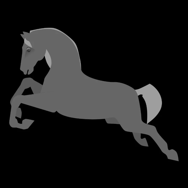 Graues Pferd