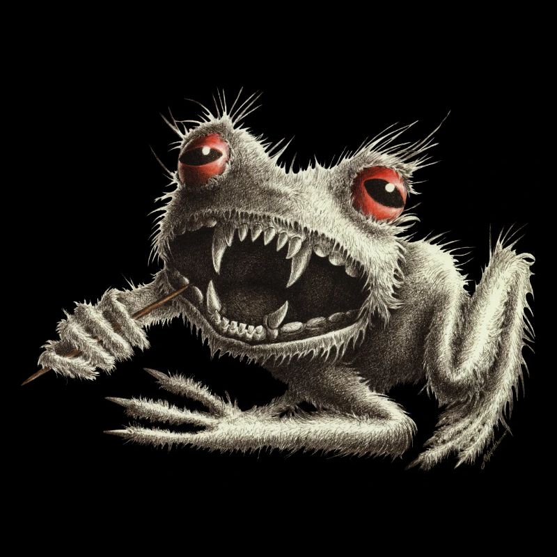 Werfrosch - Frog with toothpick