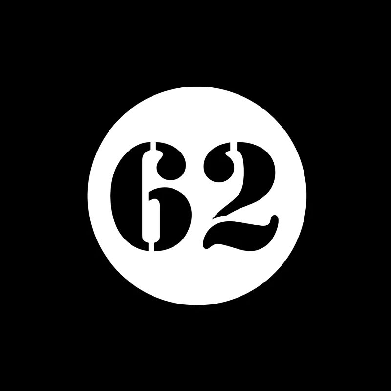 NUMMER 62 Zweiundsechzig Geburtstag Geschenk