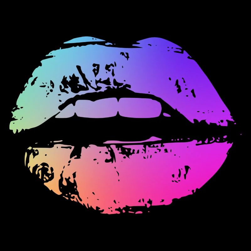 lèvre de couleur néon