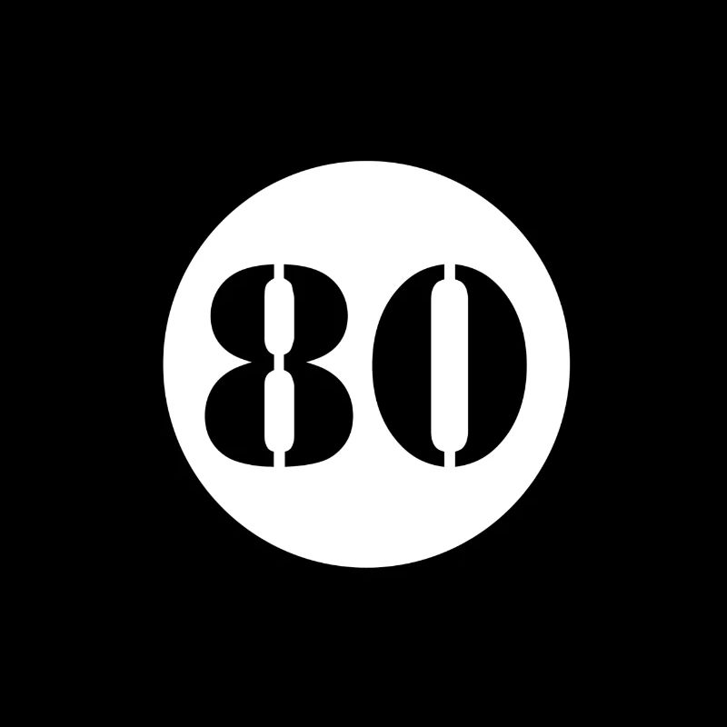 NUMÉRO 80 quatre-vingts cadeaux d'anniversaire