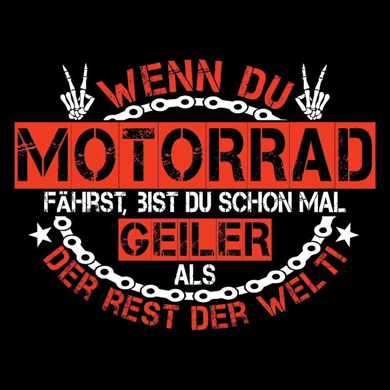 Motorrad Biker Geil lustig Spruch