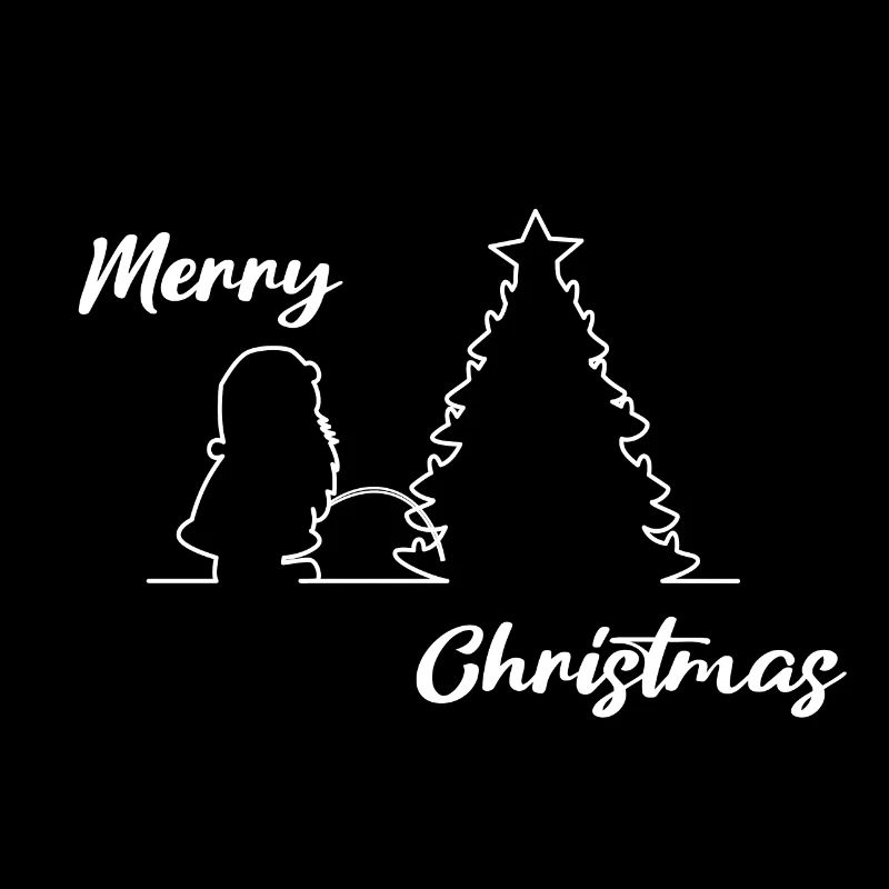 Santa peeing on Tree, Merry Christmas, Christmas