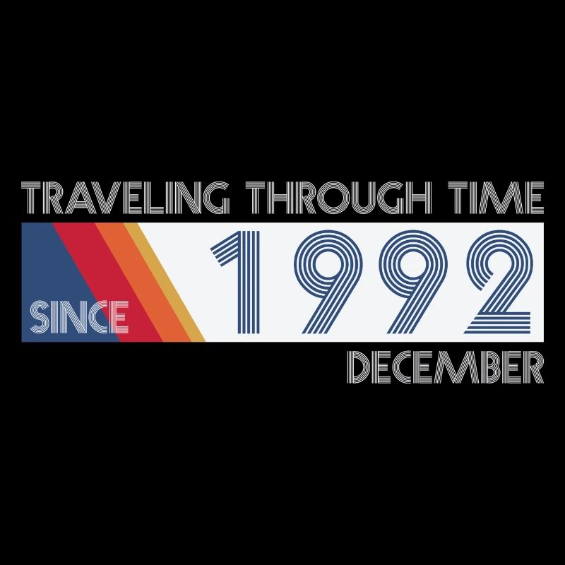 Conception drôle d'anniversaire de voyage dans le temps décembre 1992