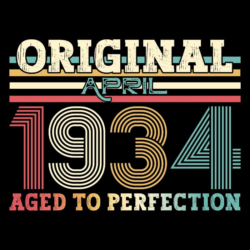 90e anniversaire Original avril né 1934