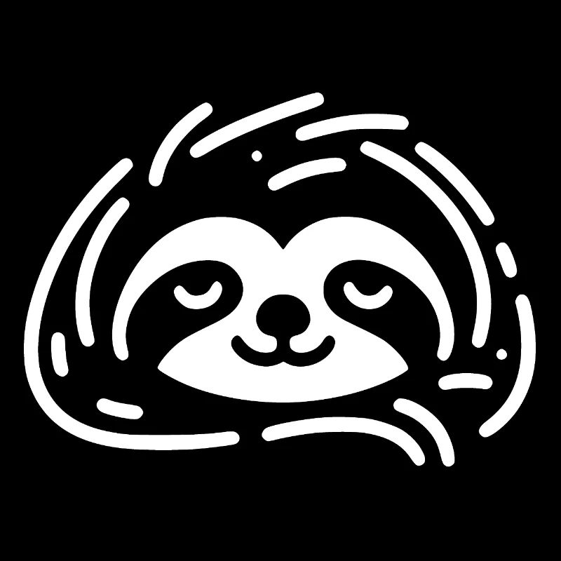 Cute Sleepy Sloth Stay Cool