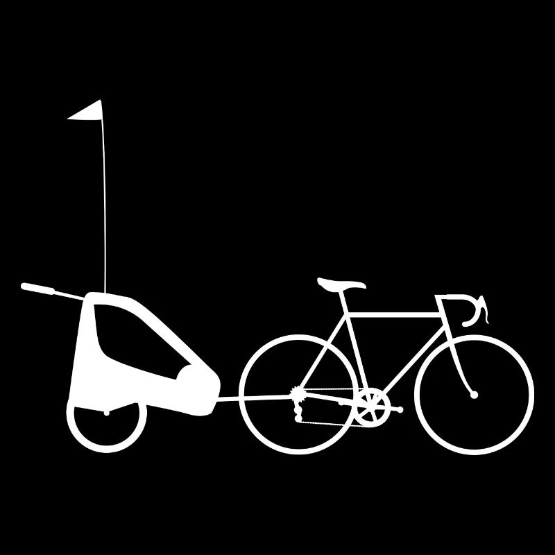 Vélo avec remorque poussette