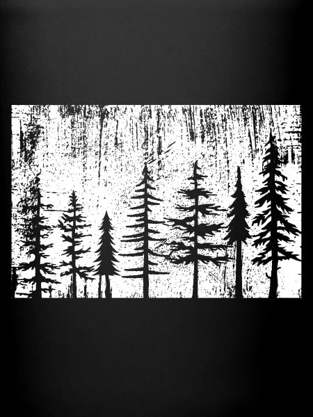 Monochrome Forest Silhouette