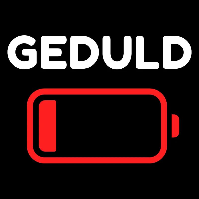 Geduld Batterie Icon Minimal