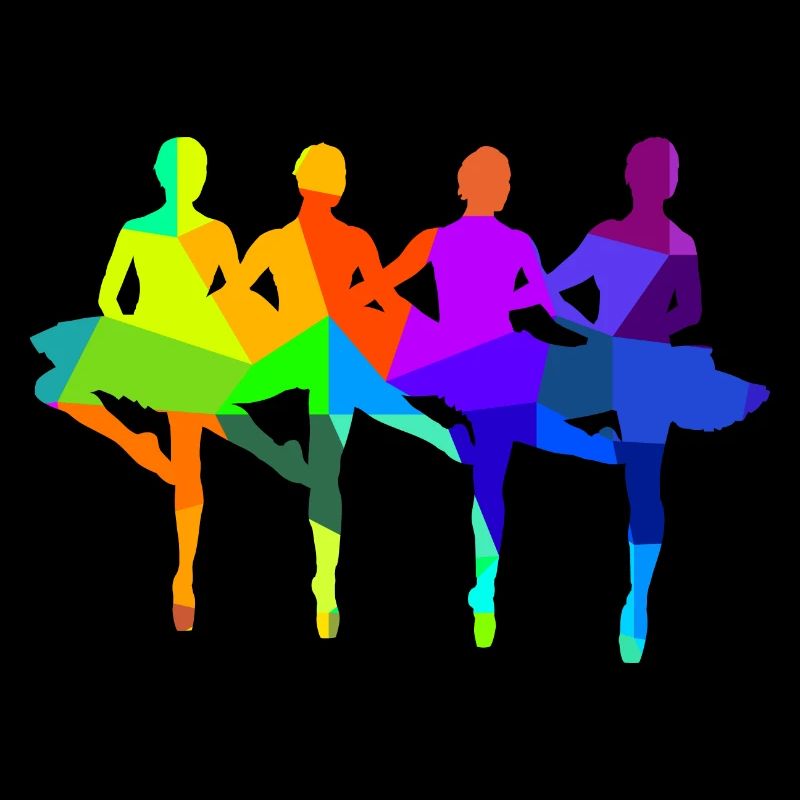 Ballet Danse Arc-en-ciel Polygone Sports