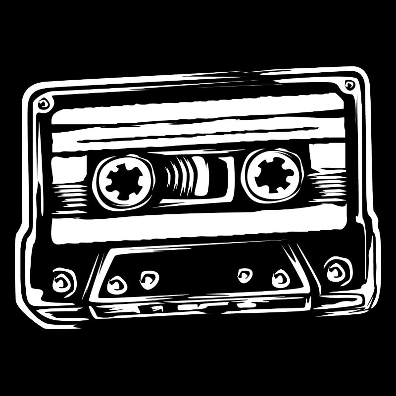 Cassette retrovibes Minimal Design Tape Symbol