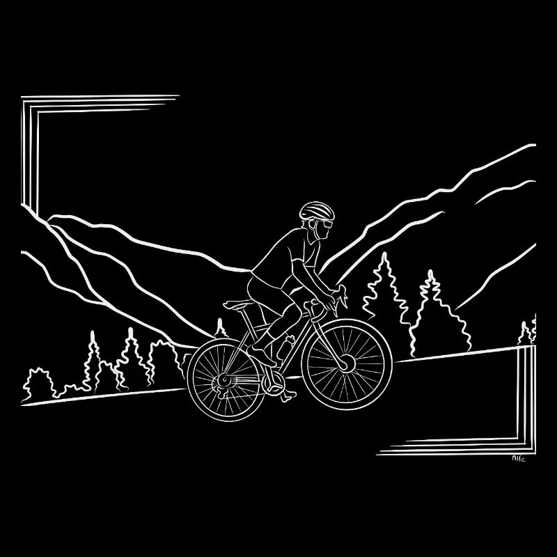 Itinéraire VTT paysage de montagne