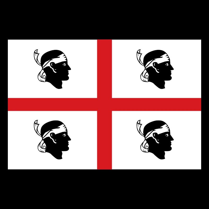 drapeau d’autocollant de Sardaigne autocollant drapeau Sardaigne