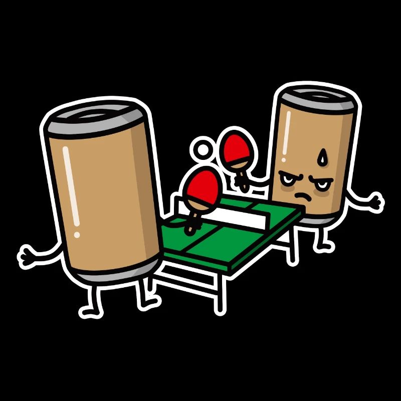 Bière Pong Cartoon Ping Ping Pong Ping Pong Ping