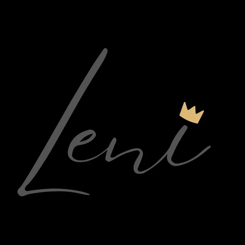 Princess Leni Crown Hemd – Name mit Buchstabe L