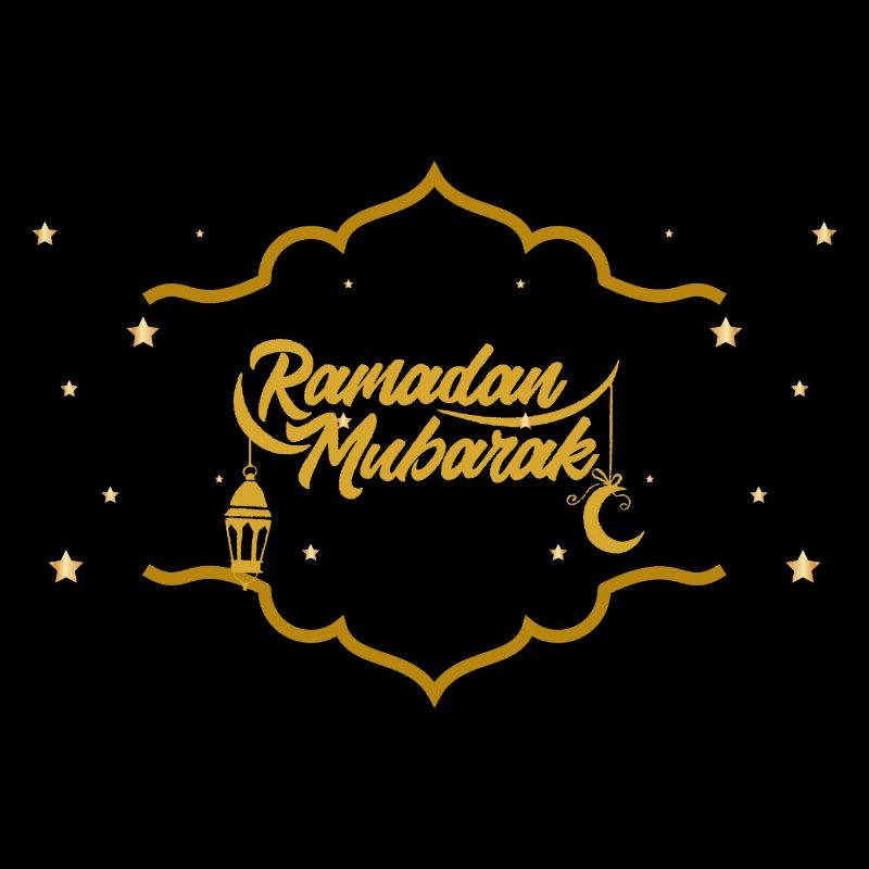 Ramadan Mubarak Golden Blessings