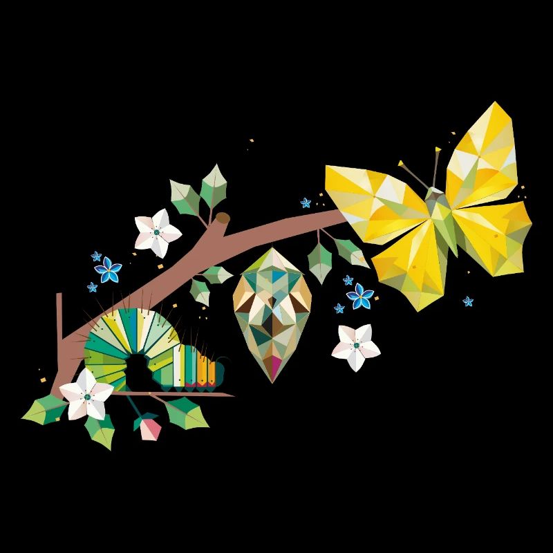 De la chenille au papillon - cycle de vie