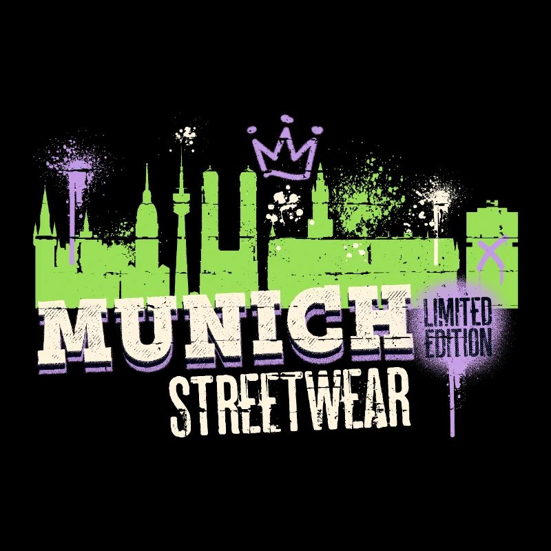 Munich Munich Skyline City Germany Graffiti