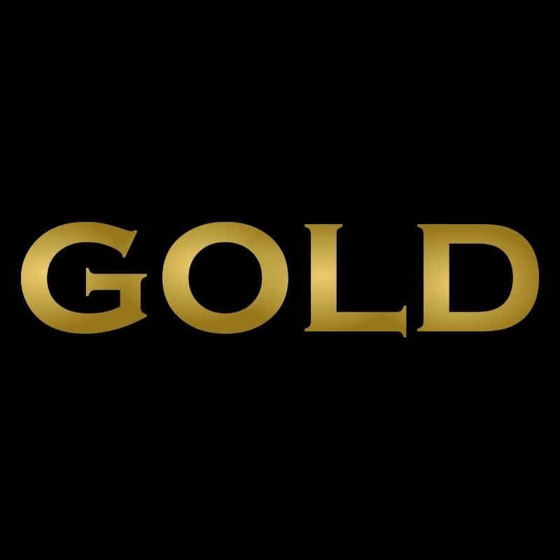 Idée de cadeau de polices d'écriture d'or