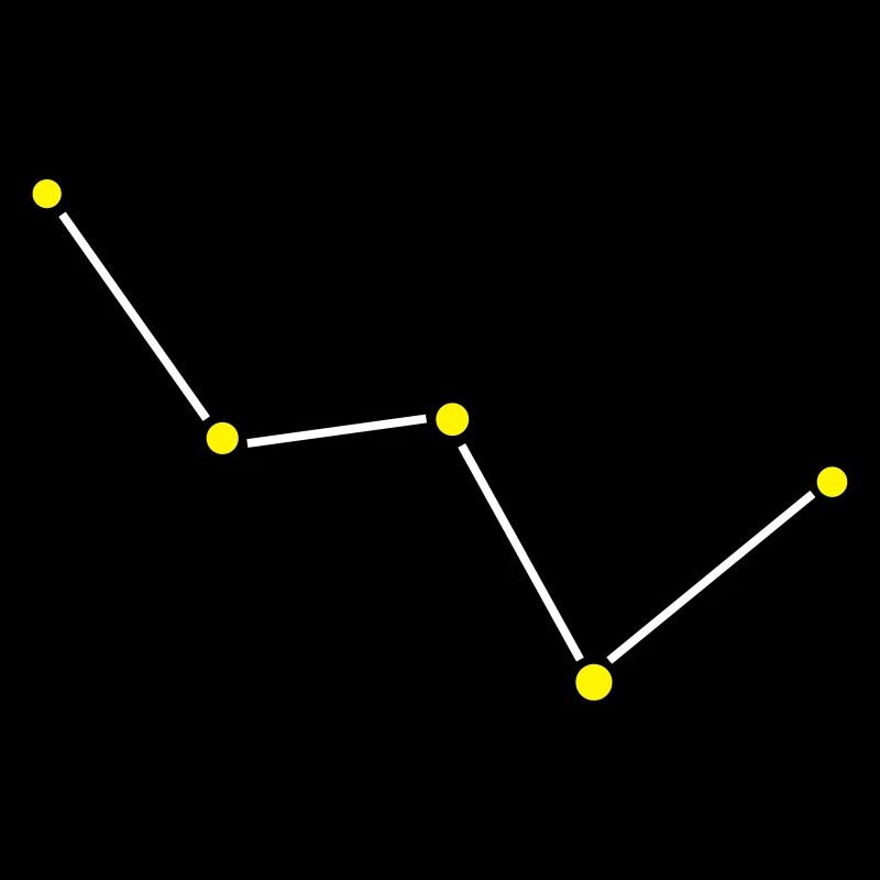 Star constellation Cassiopeia