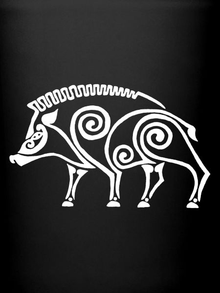 sanglier celte blanc