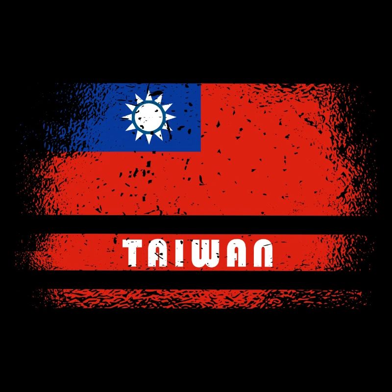 Taiwan vintage flag design