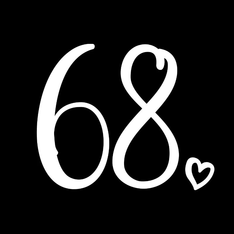 Mignon numéro 68, 68 ans, cadeau de 68e anniversaire