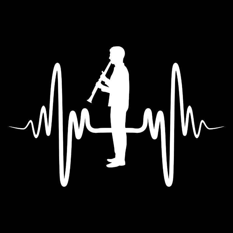 Funny clarinet player