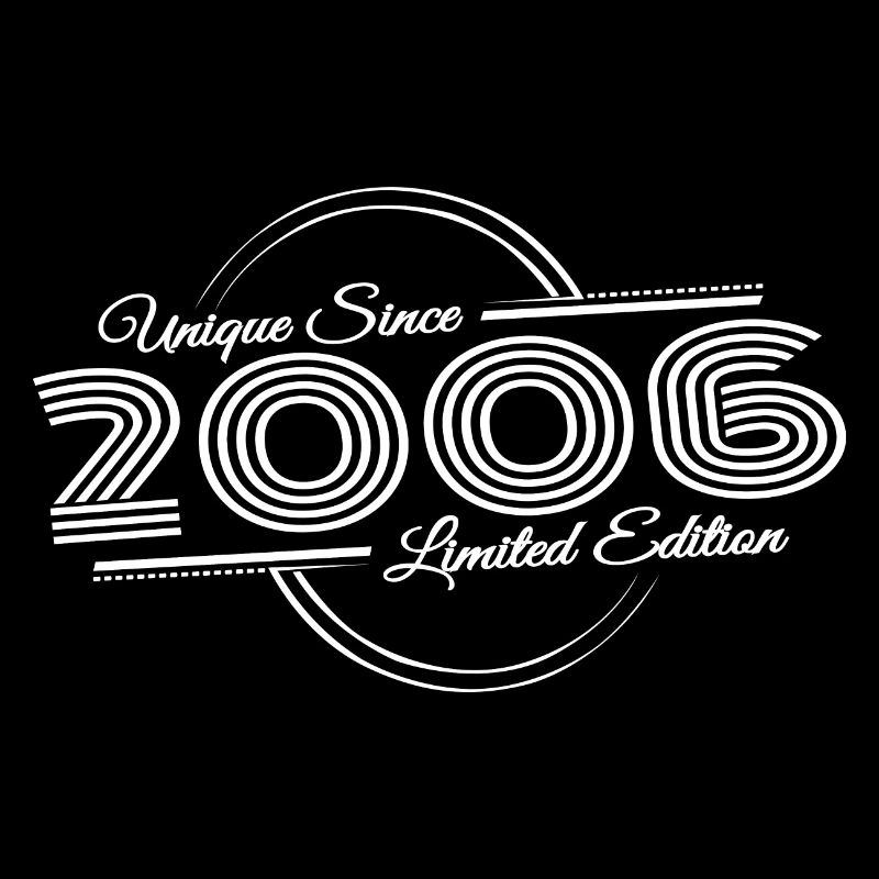 Geburtstag Retro Einzigartig Seit 2006