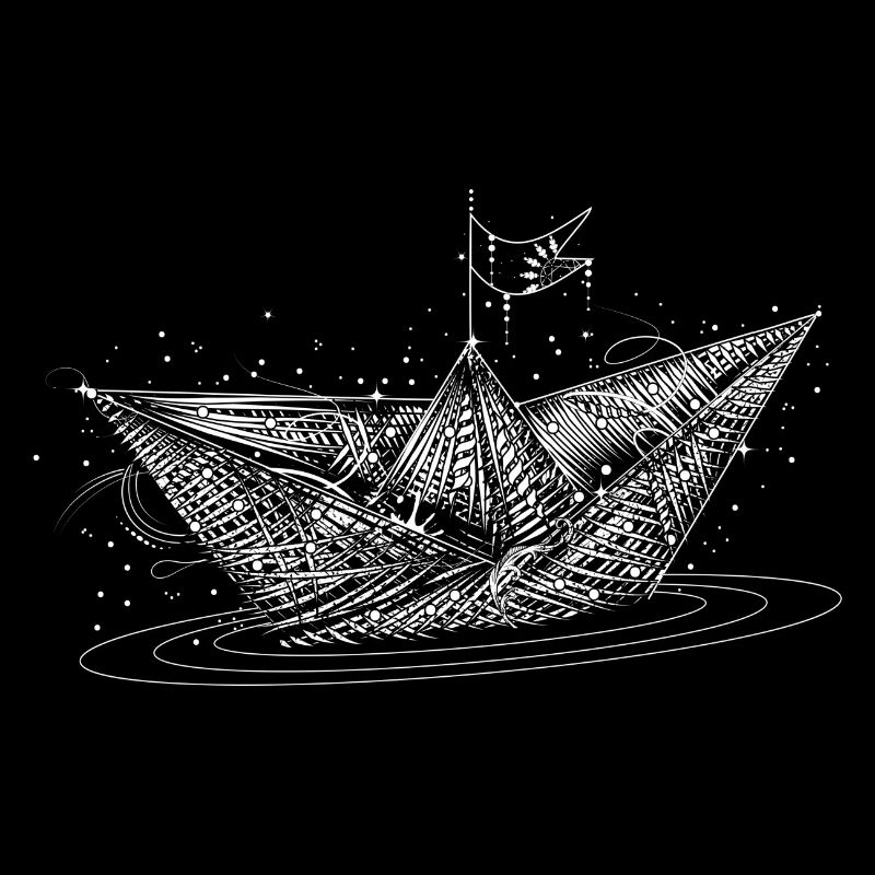 un bateau en papier
