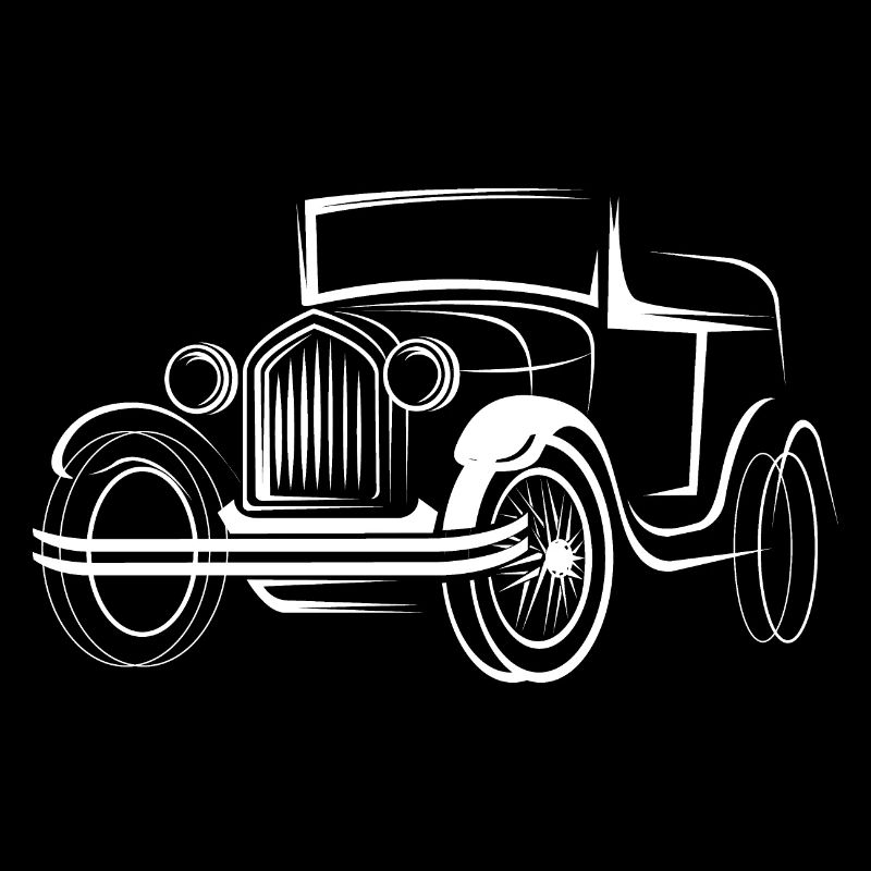 Oldtimer Symbol Illustration alte Autos Grafik