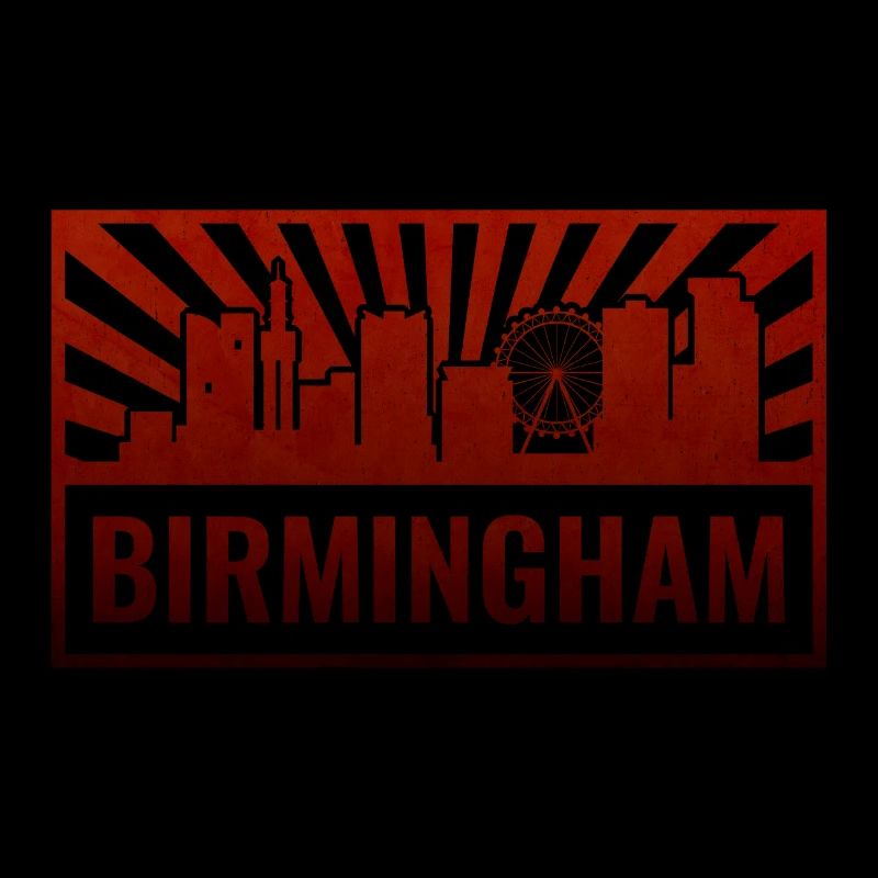 Birmingham Skyline Silhouette